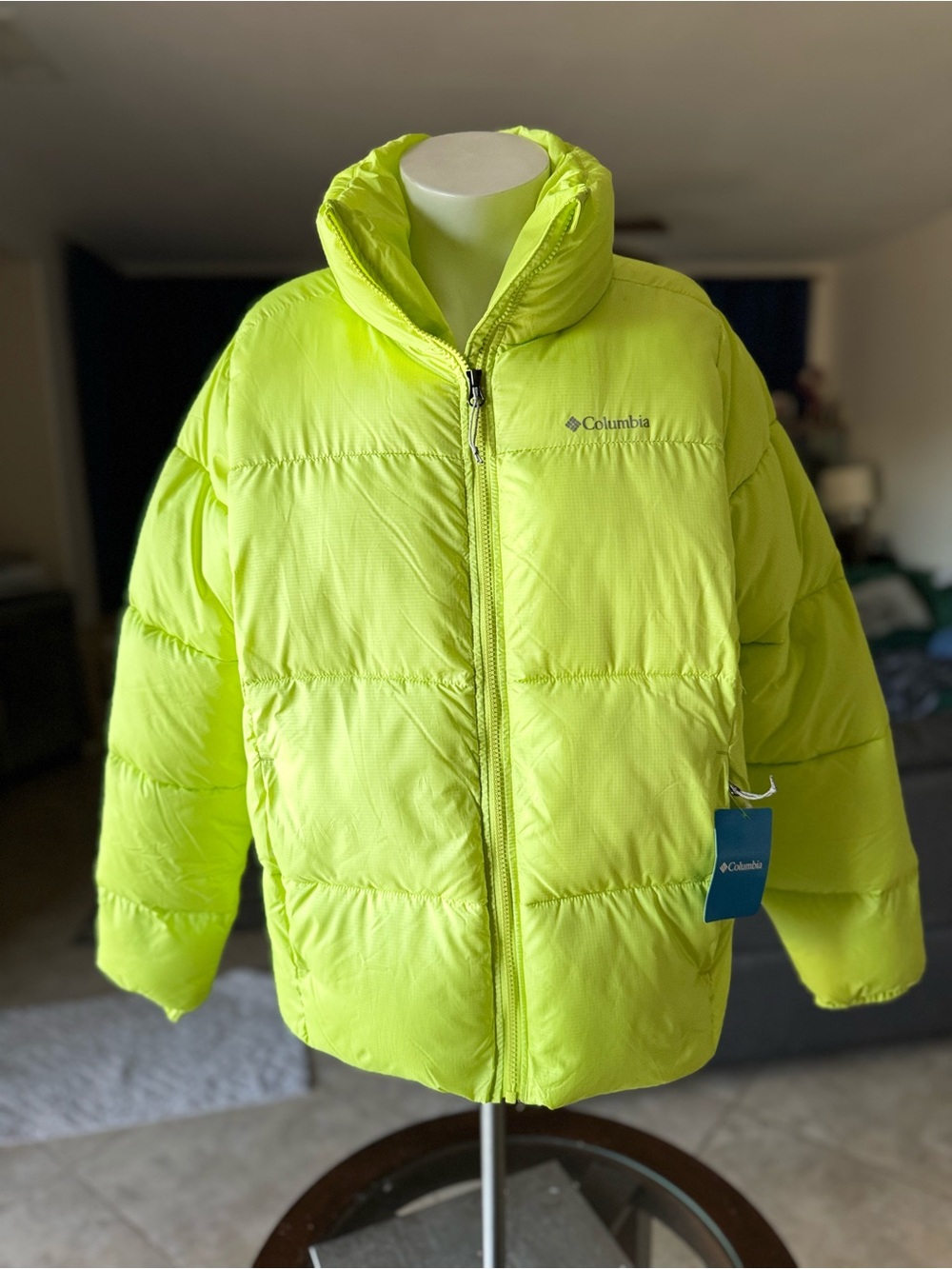 Columbia Size M Puffer Jacket  - Bright Marigold Yellow NEW with tags Large